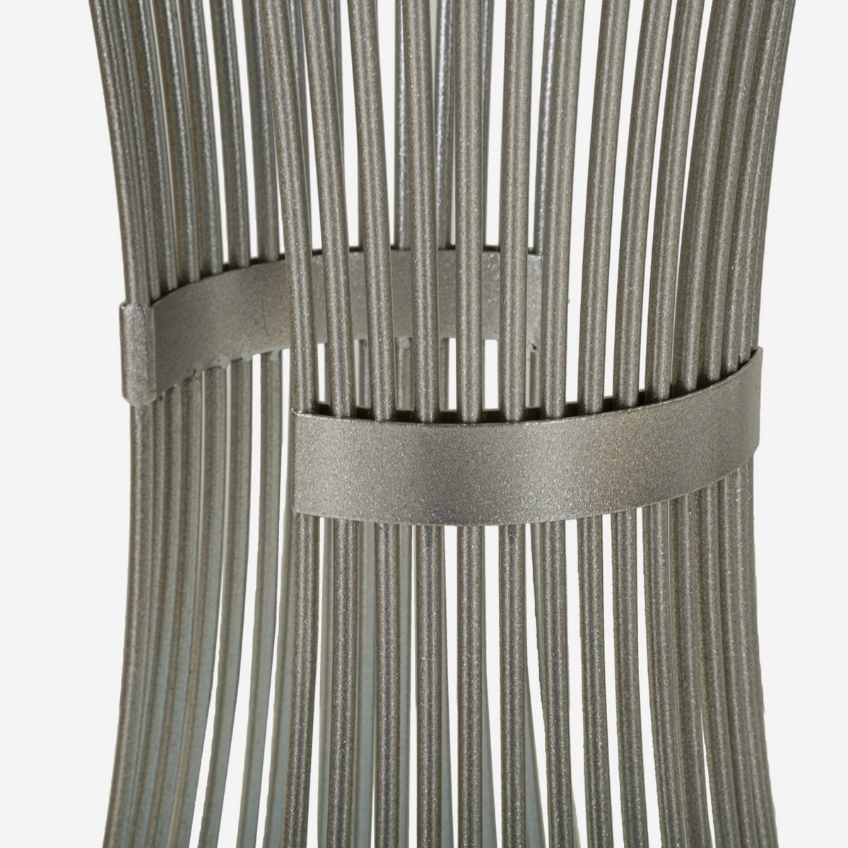 Funnel 80 High Side Table in Metal and Marble — 3