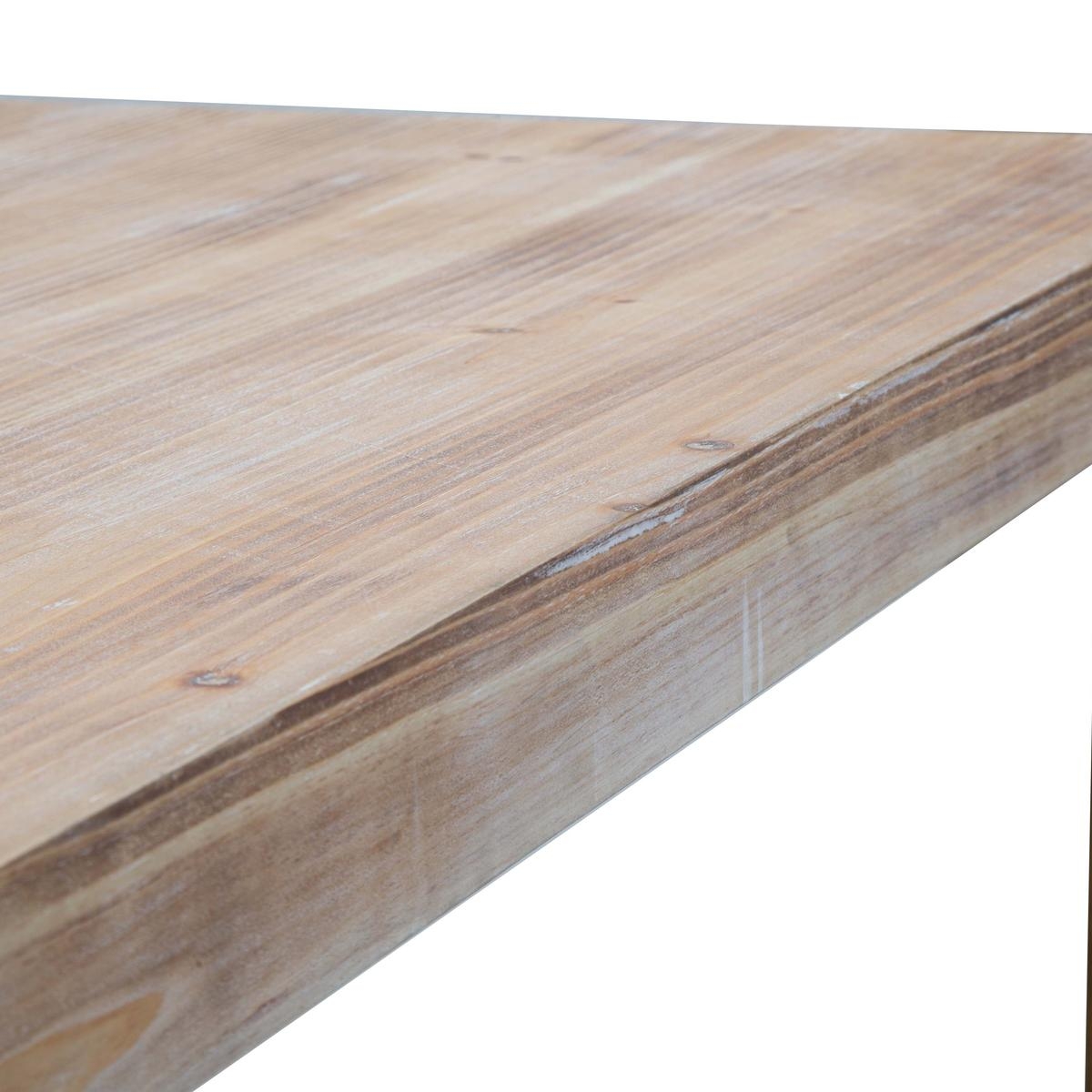 Modern rectangular dining table in wood and metal 90x150cm Ankara — 3