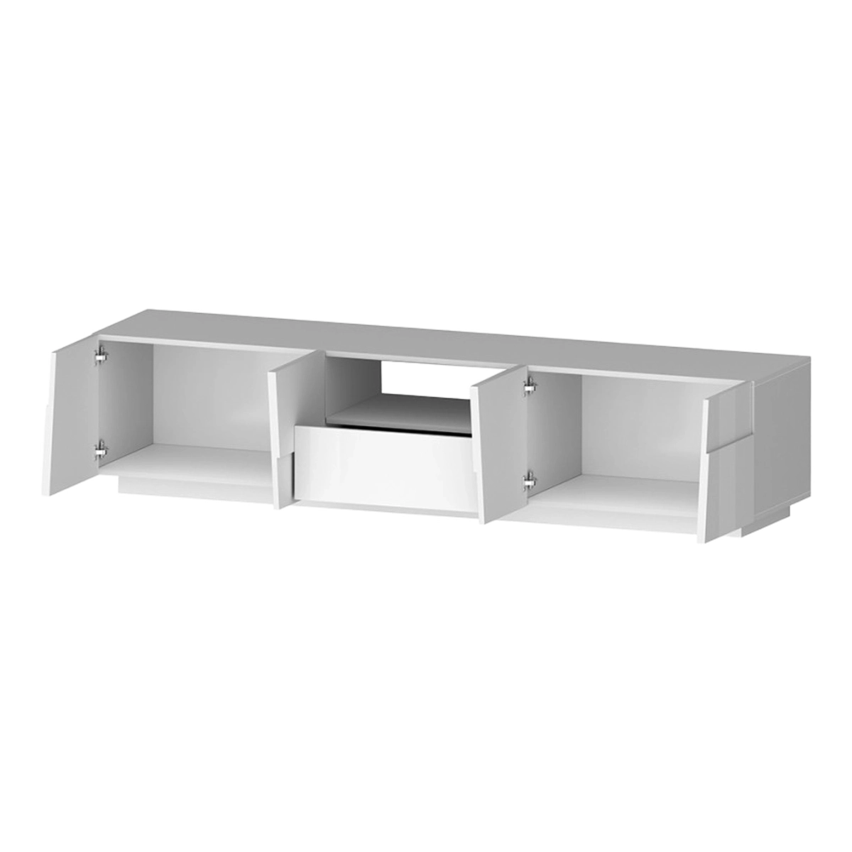 Modern TV Stand Cabinet 4 Doors with Drawer Chiron Web Furniture 220x45cm — 5