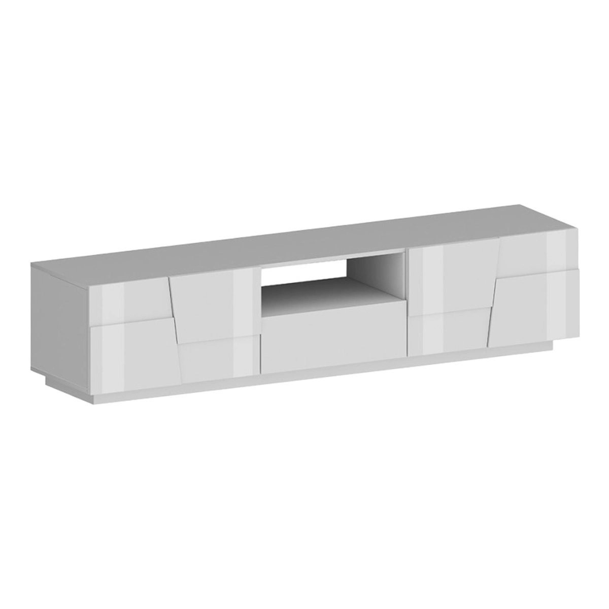 Modern TV Stand Cabinet 4 Doors with Drawer Chiron Web Furniture 220x45cm — 1