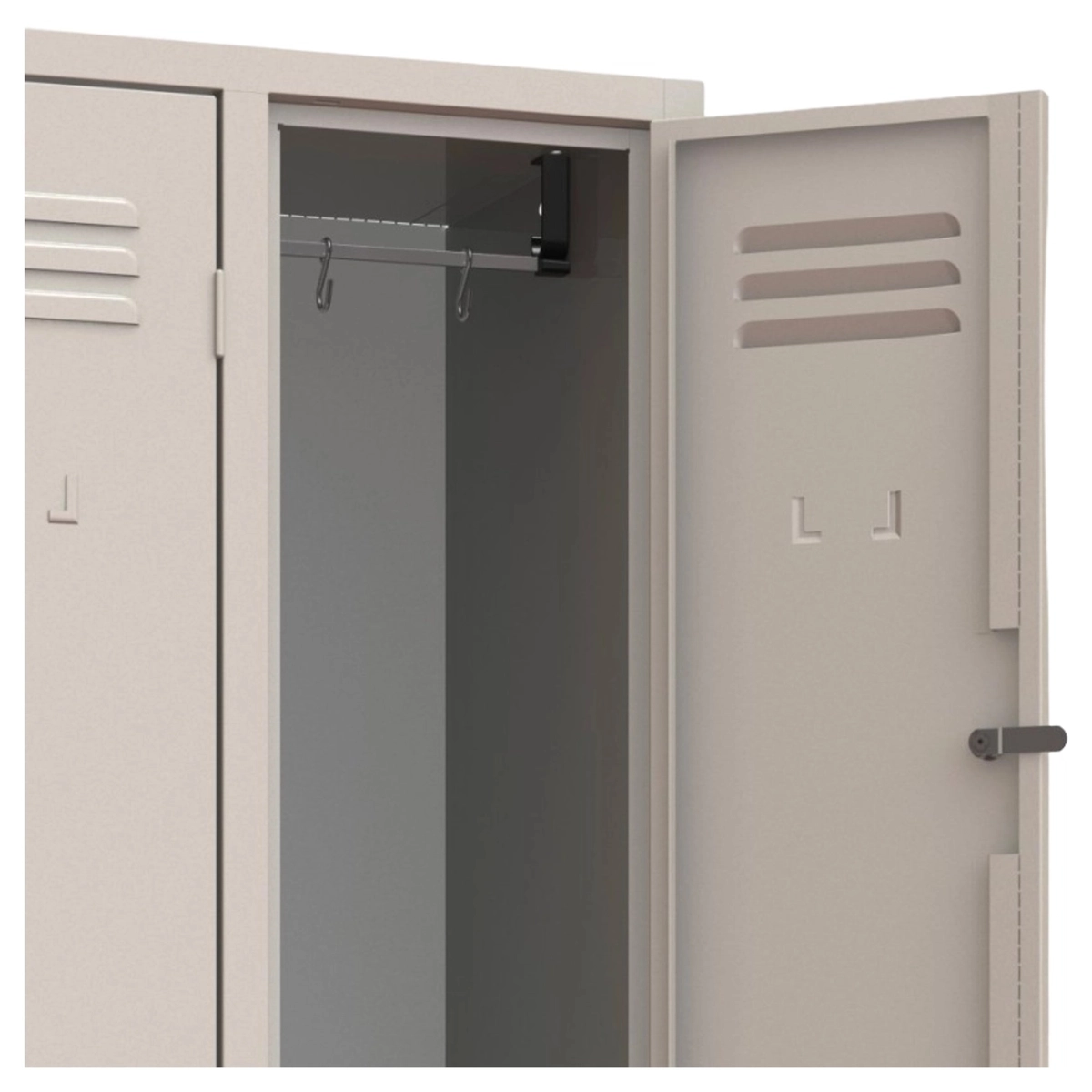Loch 4-Door Overlapping Metal Changing Room Locker — 3