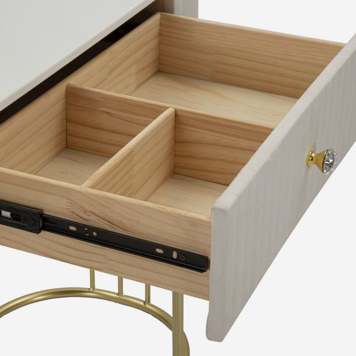 Montpellier Entryway Console Table Marble Effect with Drawer Mauro Ferretti — 4