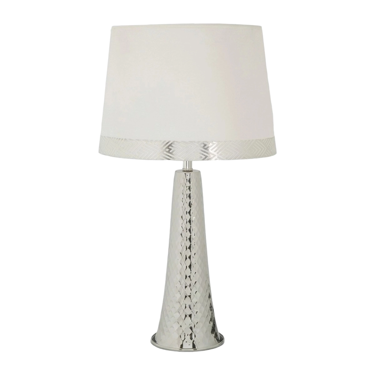Tower Modern Table Lamp in Iron with Fabric Shade — 1