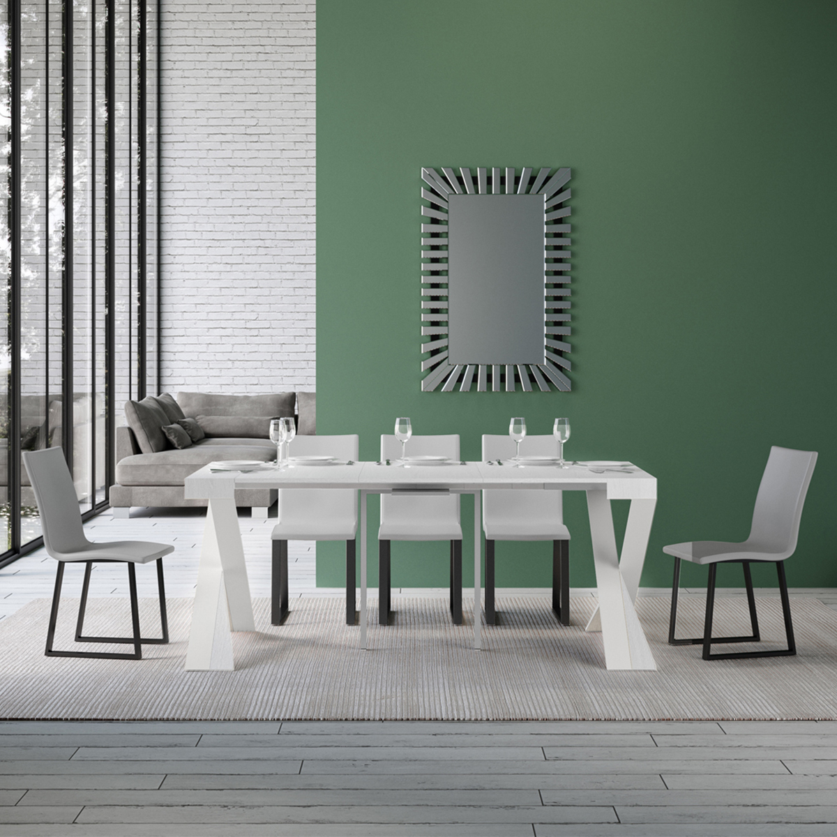 Diago Modern Extendable Console Table up to 10 Seats — 3