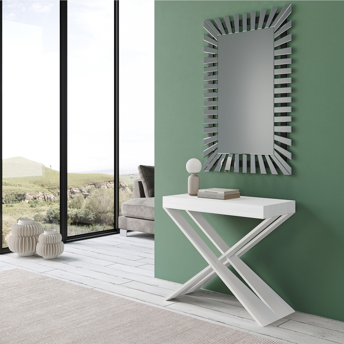Diago Modern Extendable Console Table up to 10 Seats — 2
