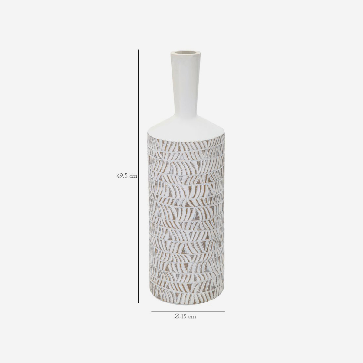 Nairobi Bottle Decorative Floor Vase in Resina — 3