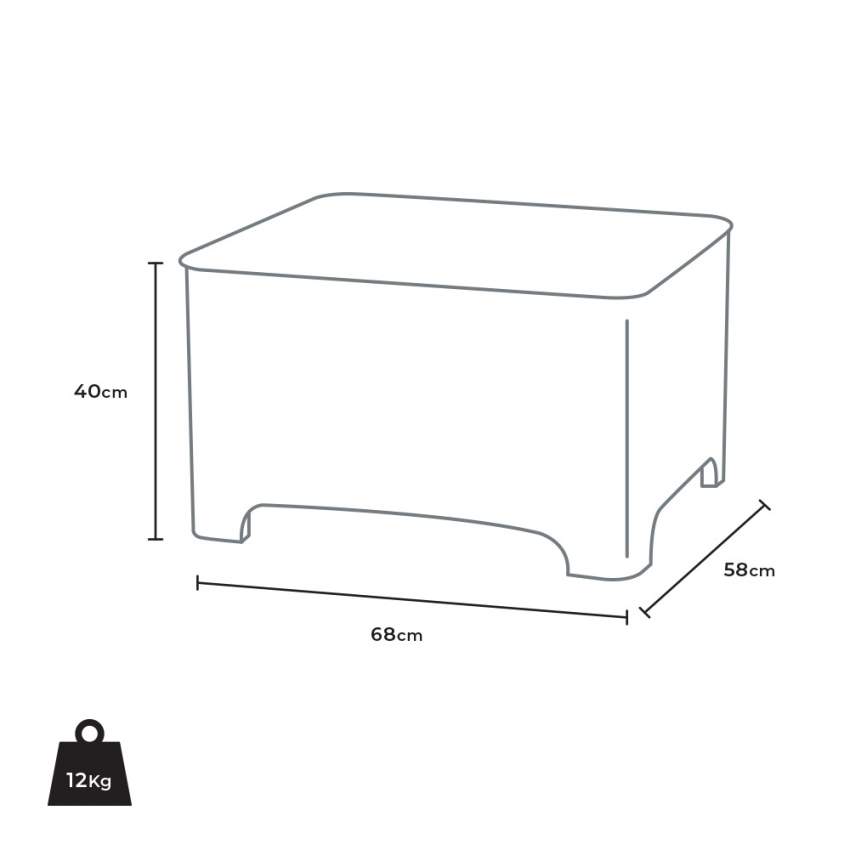 Grand Soleil Raffaello Outdoor Coffee Table with Storage Box — 4