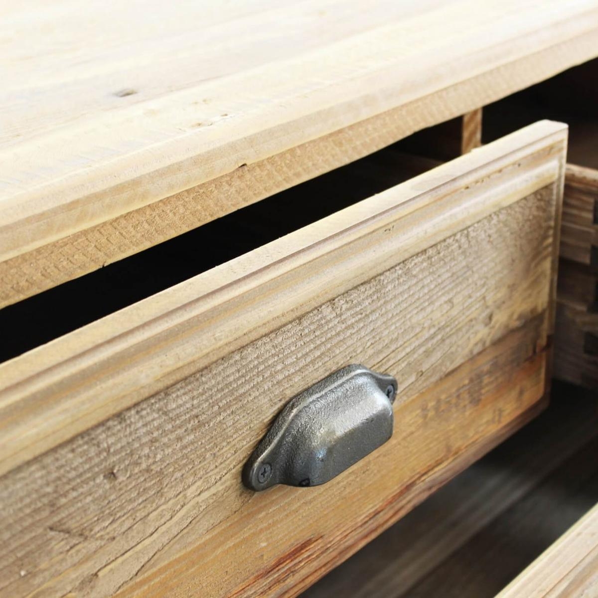 Farley 5-Drawer Rustic Chest of Drawers in Pine Wood — 5