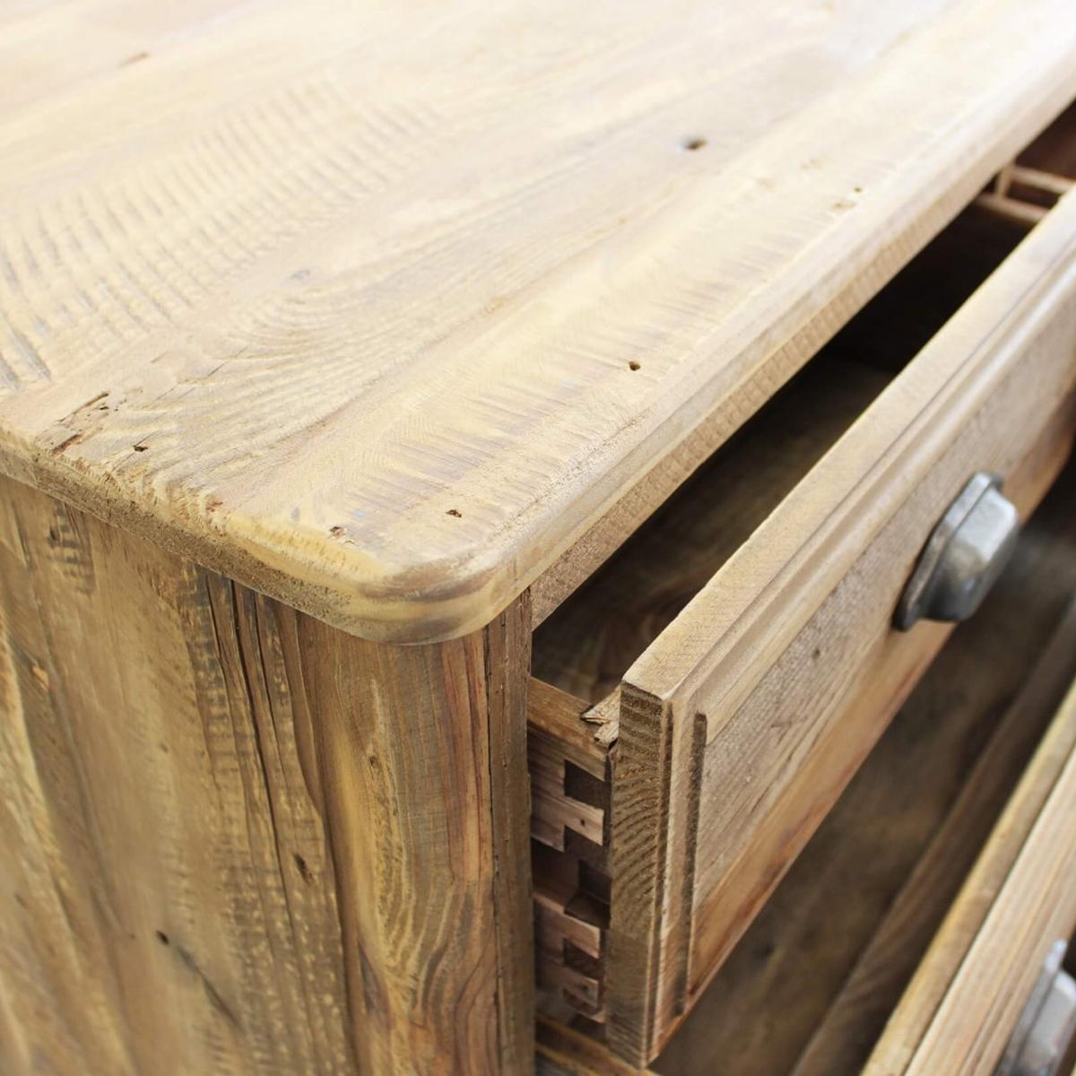 Farley 5-Drawer Rustic Chest of Drawers in Pine Wood — 6