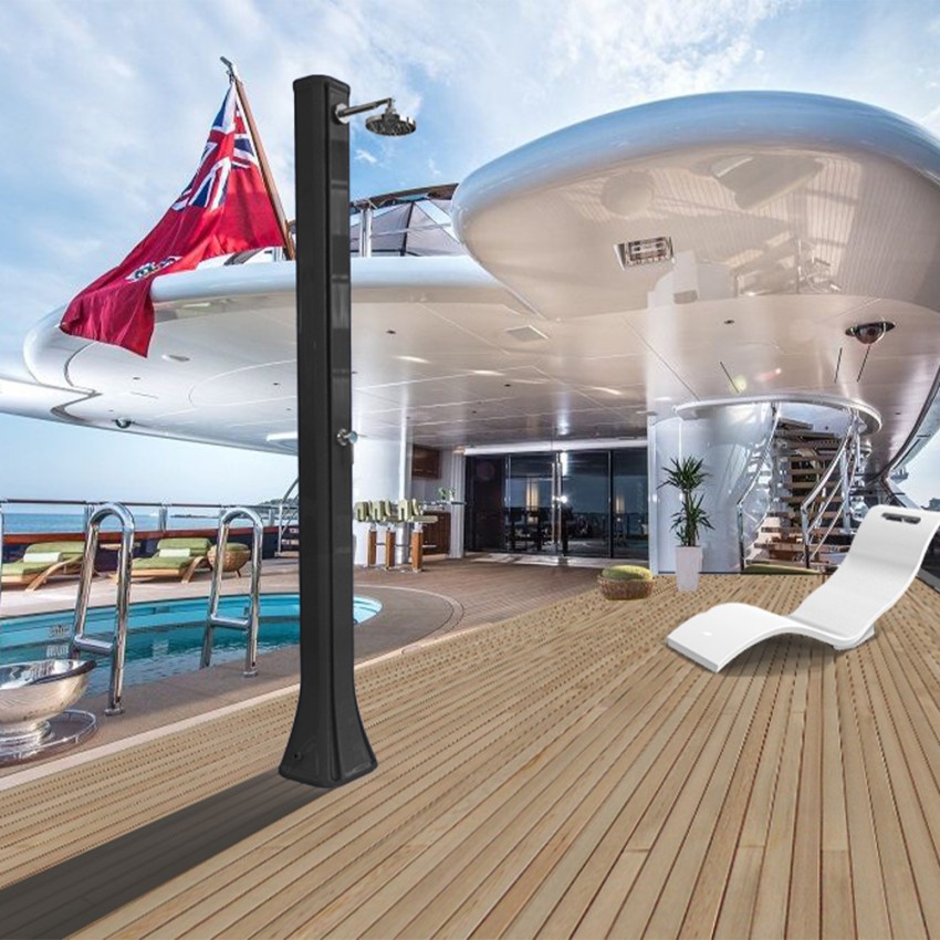 Outdoor Solar Shower 36L with Foot Washer Arkema Design Big Happy Five F620 — 2