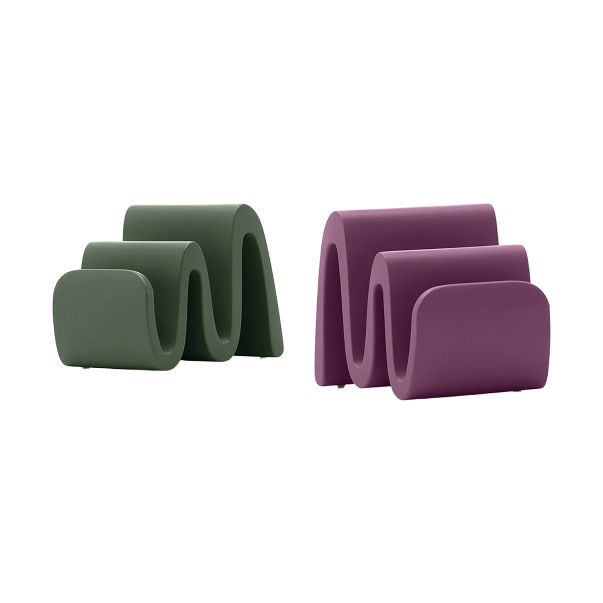 LYXO Wave Modern Designer Polyethylene Magazine Rack — 3