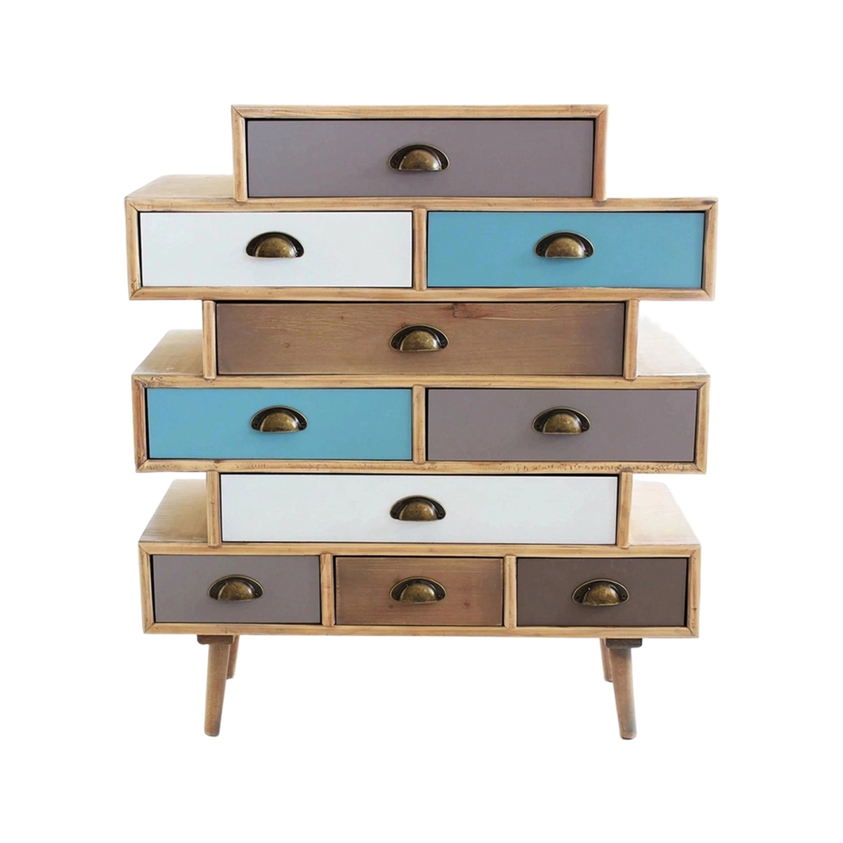 Kingston Modern Wooden Chest of 10 Drawers — 1