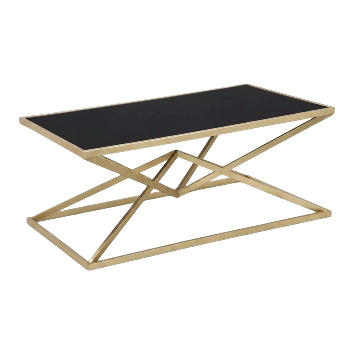 Piramid Rectangular Coffee Table in Metal and Vetro — 1