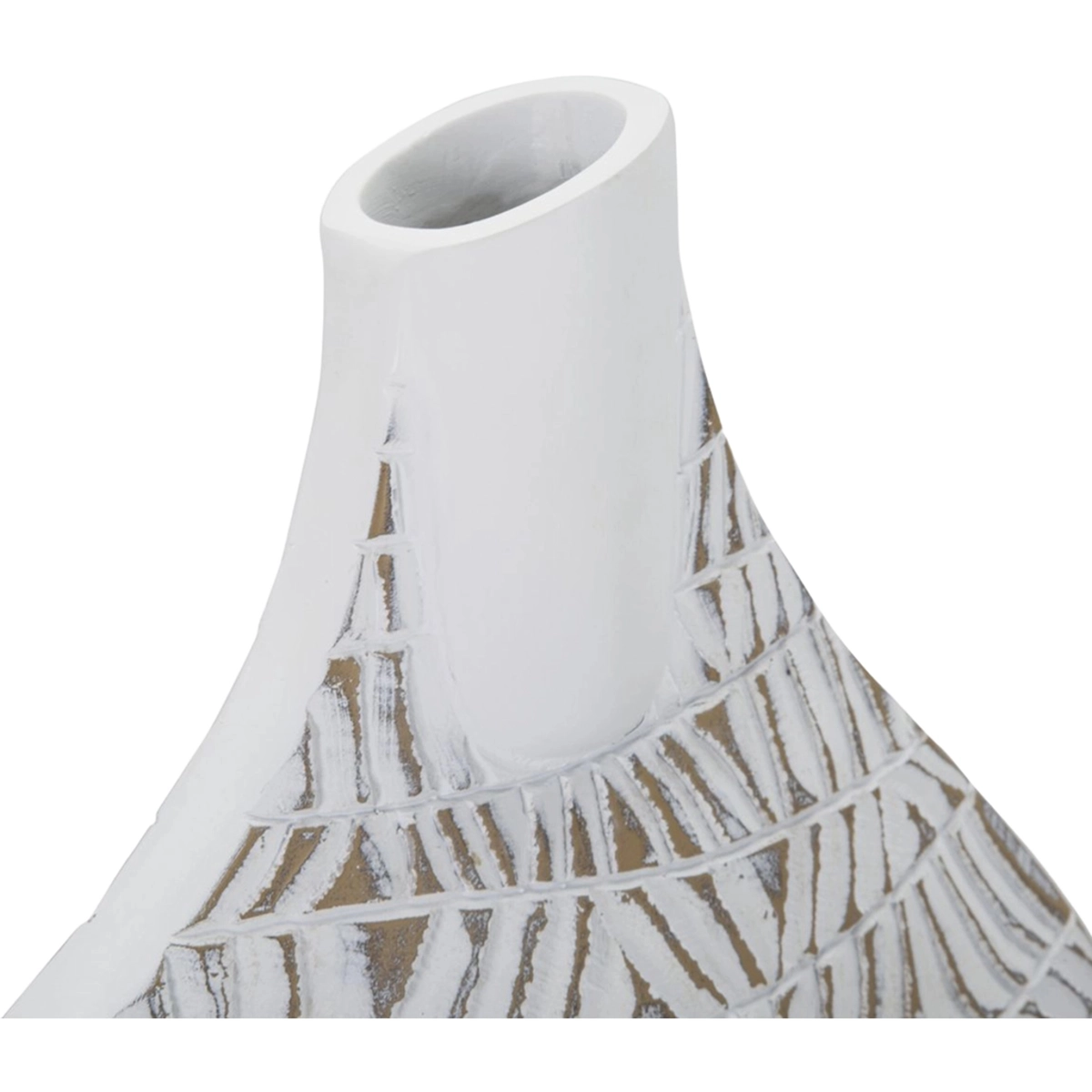 Nairobi Decorative Polyresin Vase with Engraved Patterns — 5