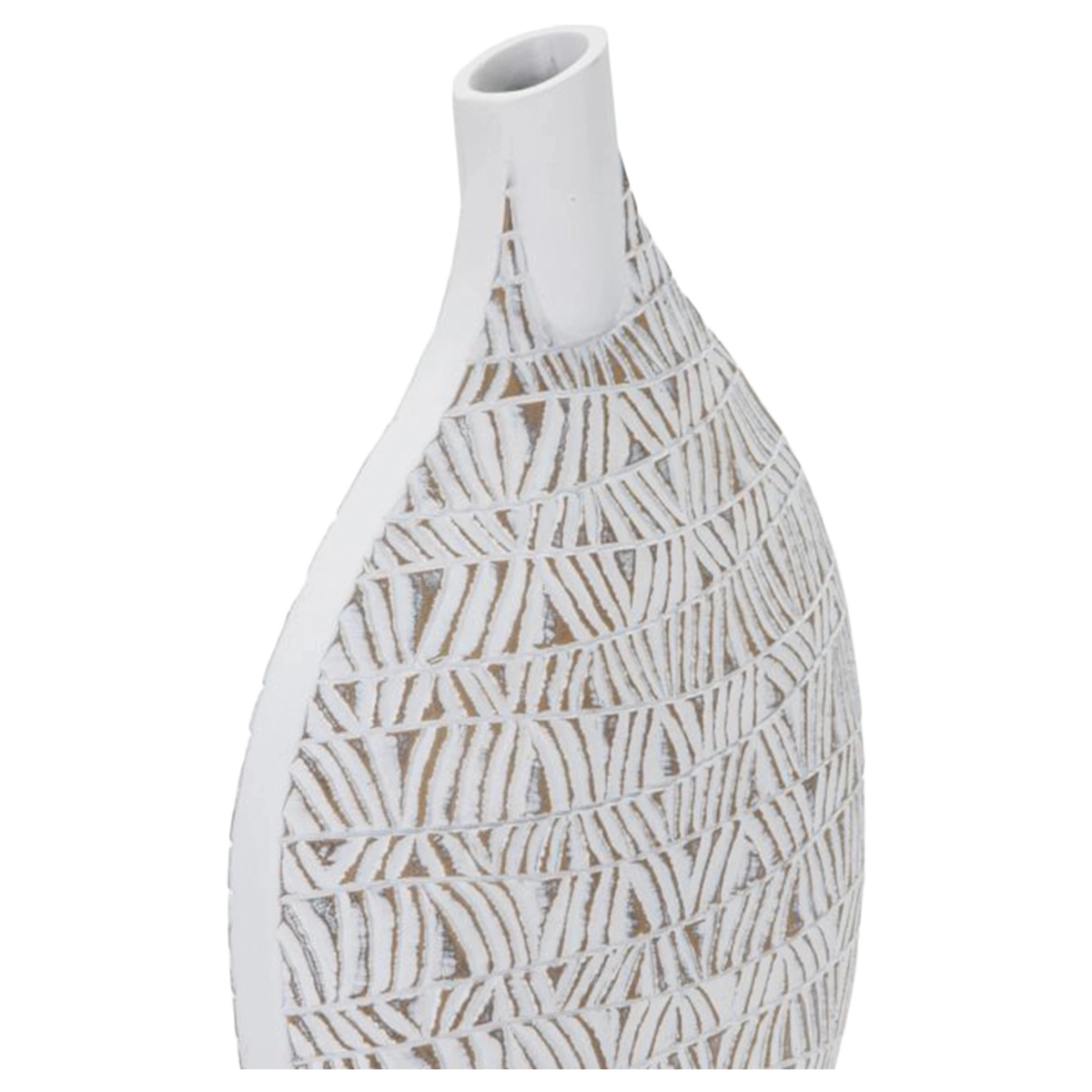 Nairobi Decorative Polyresin Vase with Engraved Patterns — 4