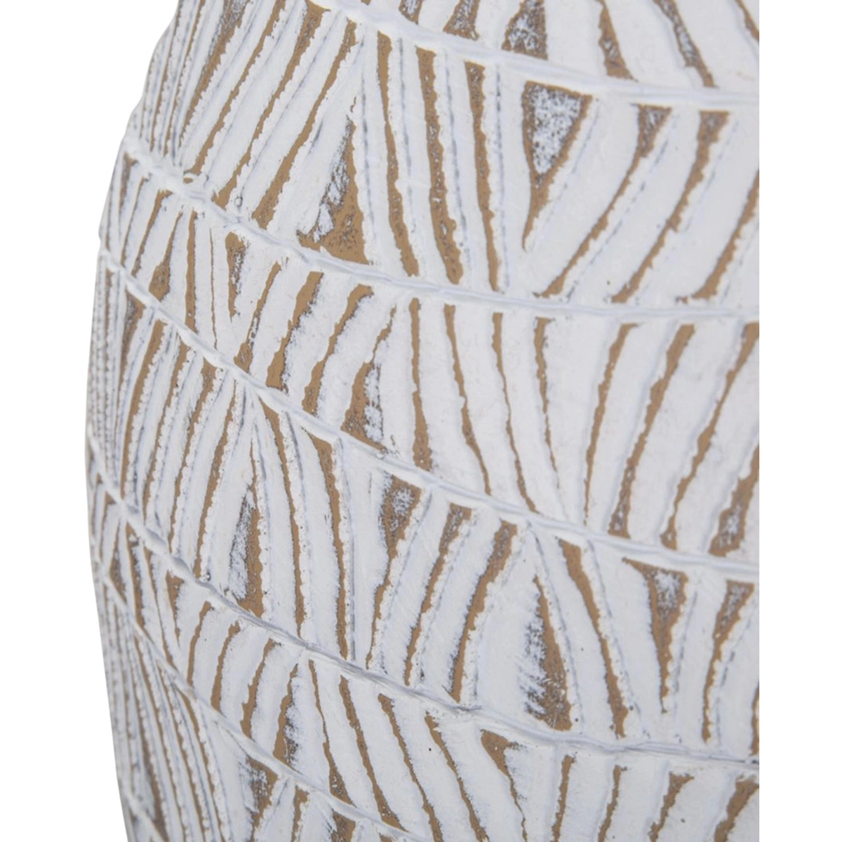 Nairobi Decorative Polyresin Vase with Engraved Patterns — 6