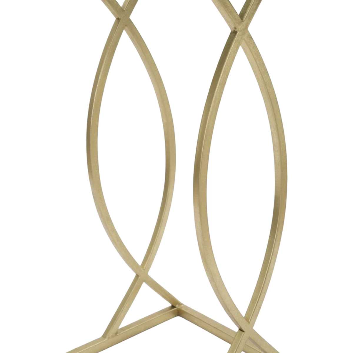 Glam Sofa Side Table in Metal and Vetro Mauro Ferretti — 7