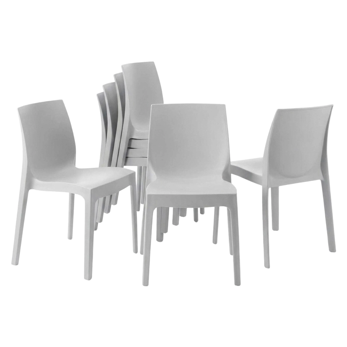 Set of 22 Rome Grand Soleil Stackable Polypropylene Chairs — 1