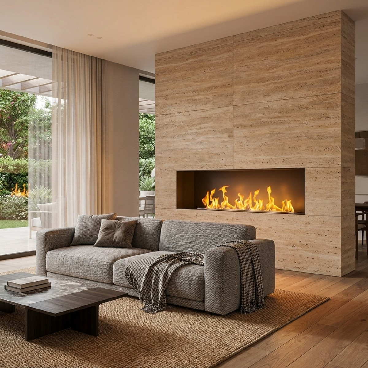Recessed 3D water vapor electric fireplace insert Vapor3d100 — 2