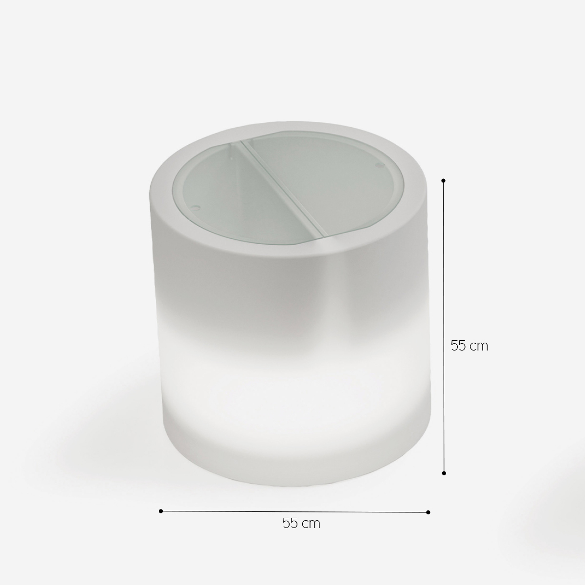 Blok Party LYXO Outdoor Rechargeable RGBW Light-Up Side Table — 6