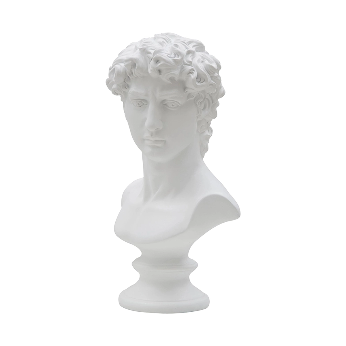 Man decorative bust sculpture by Mauro Ferretti in polyresin 34 cm — 4