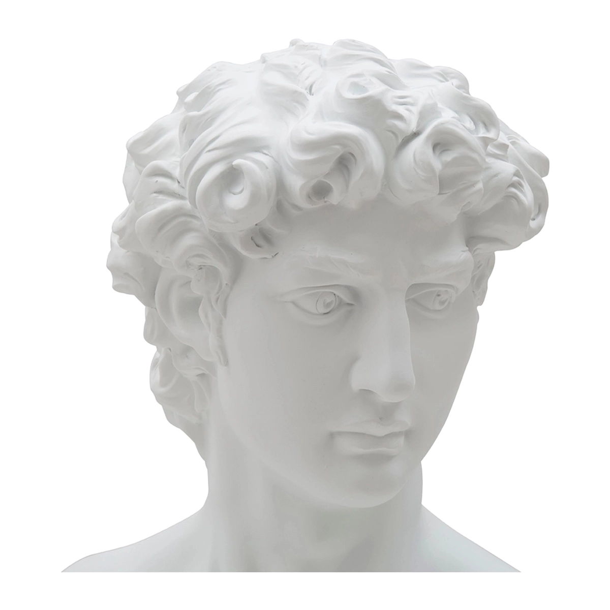 Man decorative bust sculpture by Mauro Ferretti in polyresin 34 cm — 3