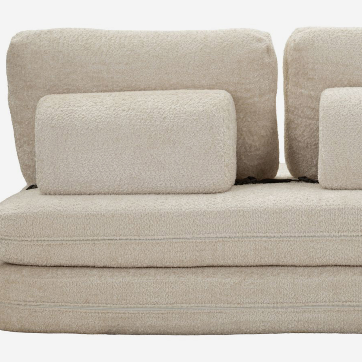 Faster 2 Seater Convertible Bouclé Fabric Sofa Bed — 6