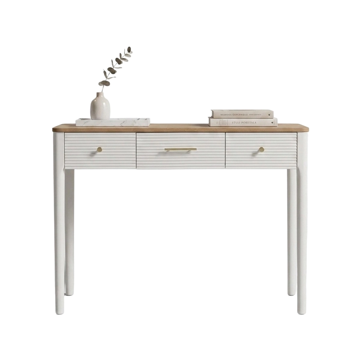 Matera Wooden Hallway Console Table with 3 Drawers — 4