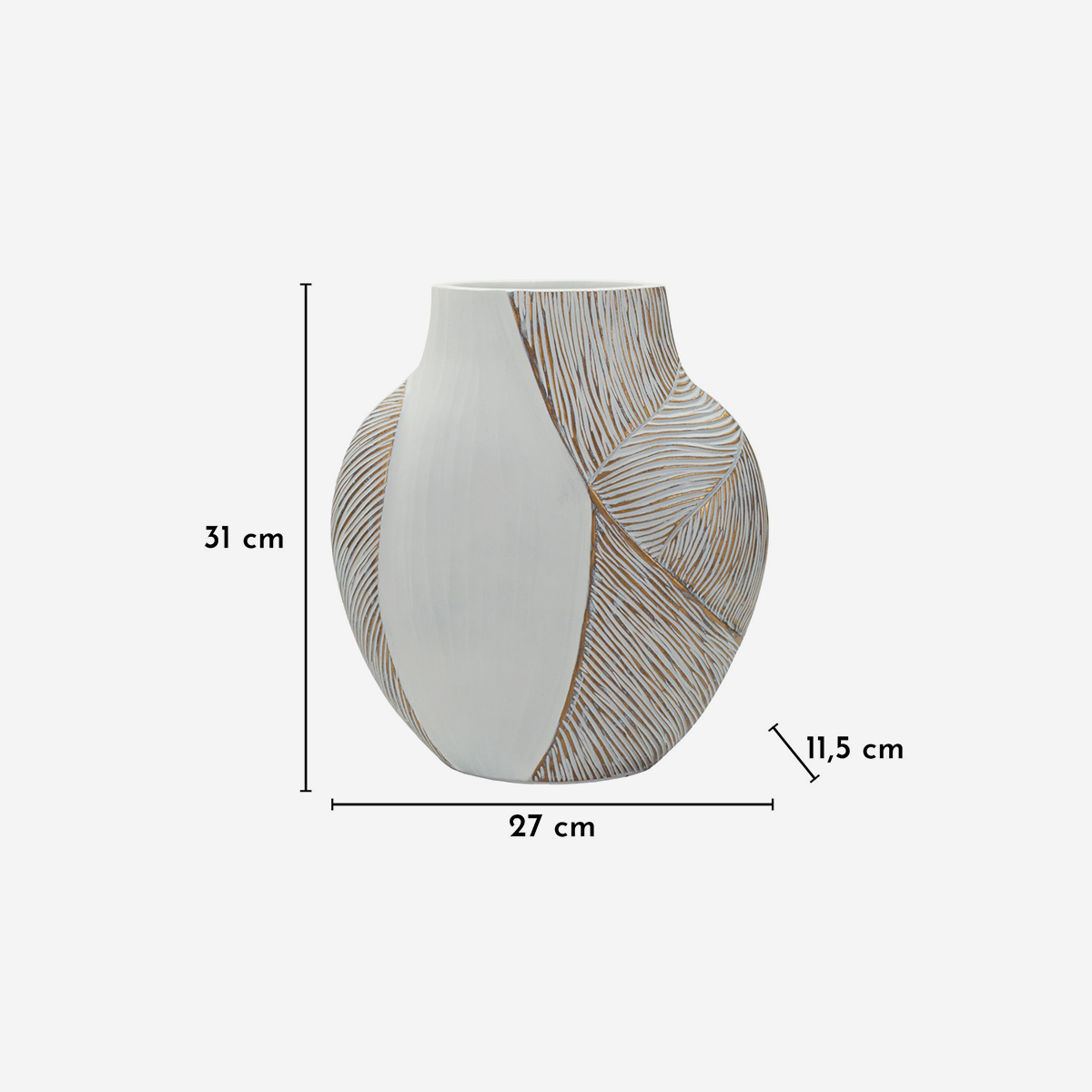 Ho Chi Minh 31 Modern Decorative Polyresin Indoor Vase — 3
