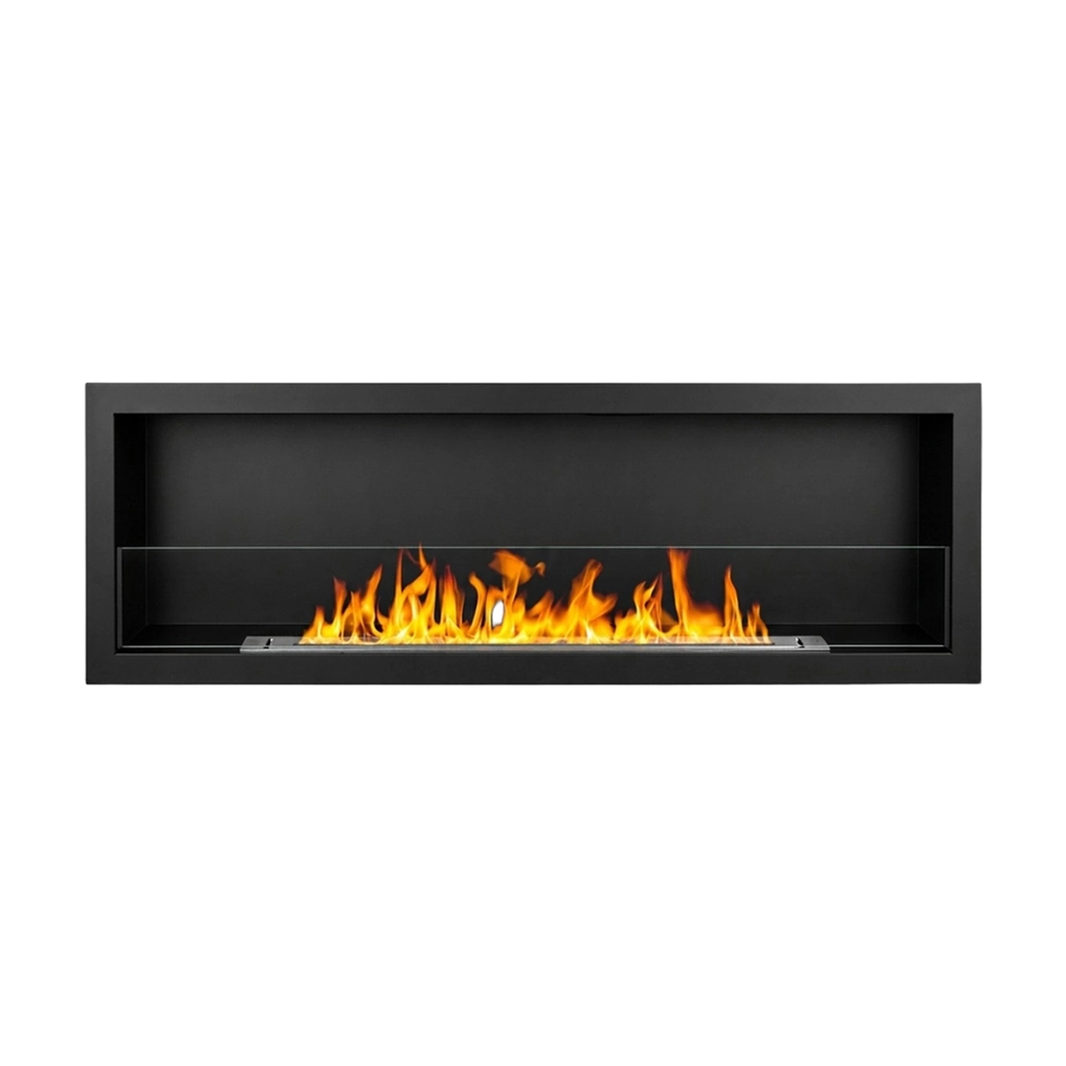 Recessed Wall Bioethanol Fireplace 150x45 Divina Fire Furore 150 — 1