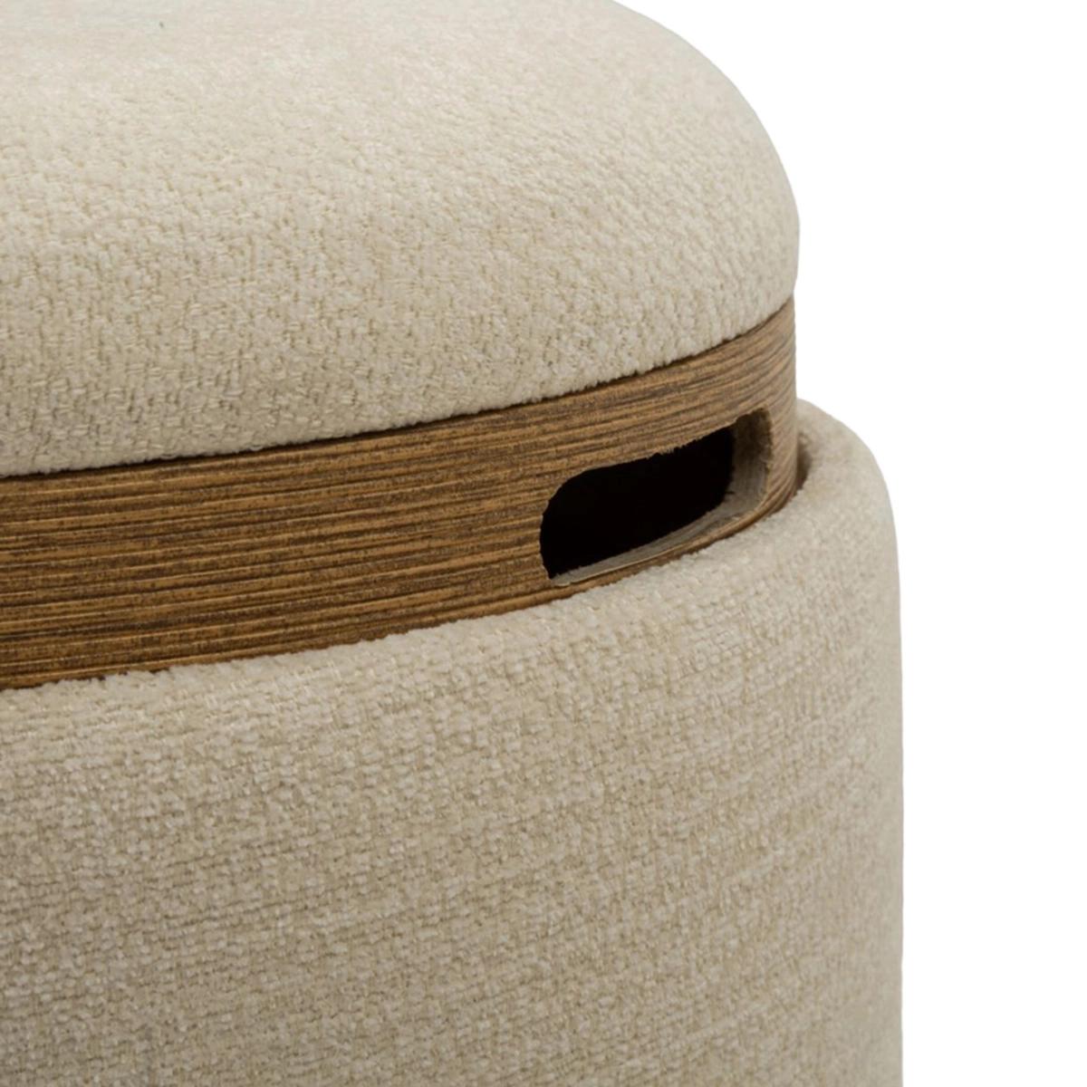 Set of 2 Storage Ottomans with Tray Ankara Nested Elegance — 4