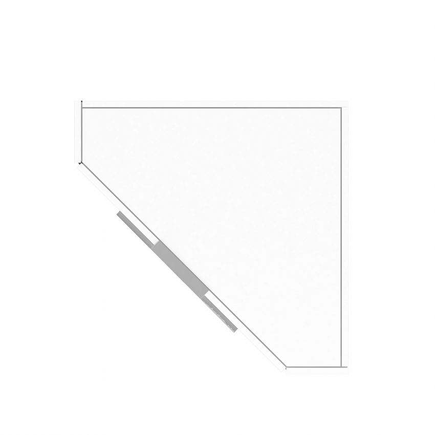 Folding Space-Saving Corner Desk 70x70cm Dalia II — 4