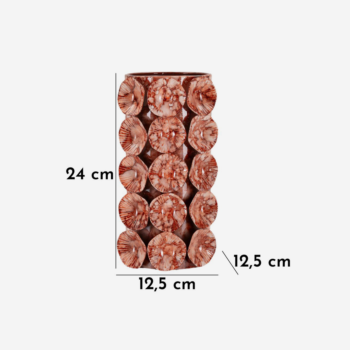 Decorative indoor iron vase Drop 24 — 3