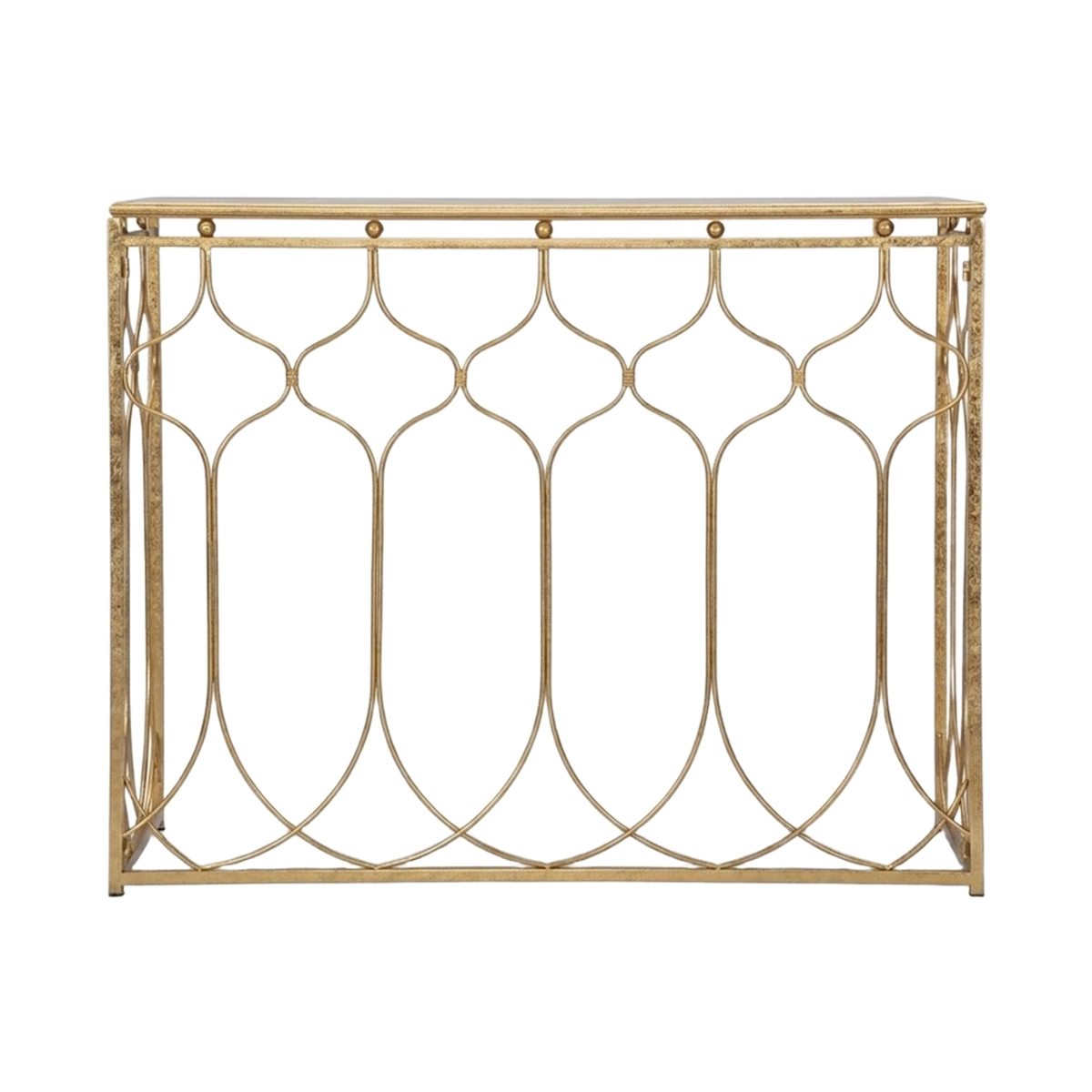 Arab Rectangular Metal Hallway Console Table Mauro Ferretti — 3