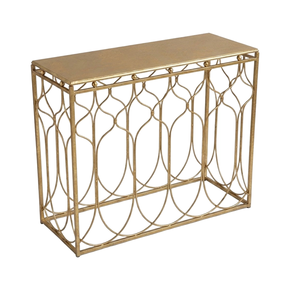 Arab Rectangular Metal Hallway Console Table Mauro Ferretti — 6