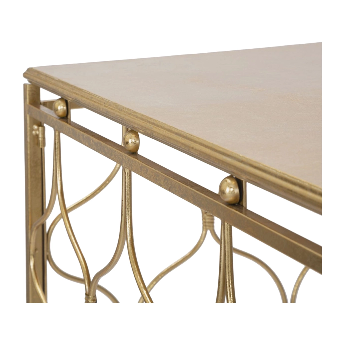 Arab Rectangular Metal Hallway Console Table Mauro Ferretti — 5