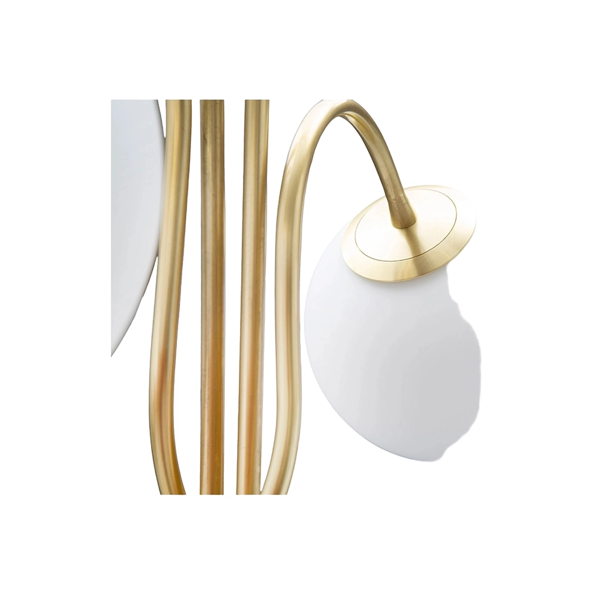 Mauro Ferretti Glamy 4 Floor Lamp in Gold Metal with 4 Glass Globes — 5