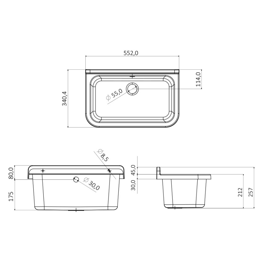 Outdoor Laundry Cabinet 55x34 cm 2 Doors Negrari Pancrazio 5001PKC — 5
