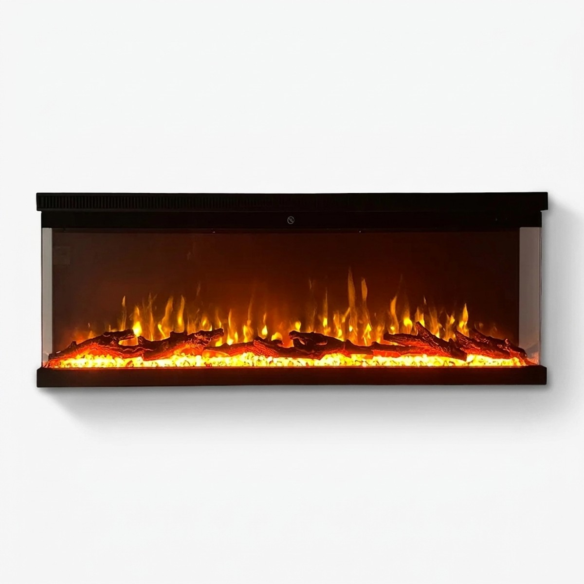 Wall mounted and recessed 3-sided electric fireplace Boston 130 — 3