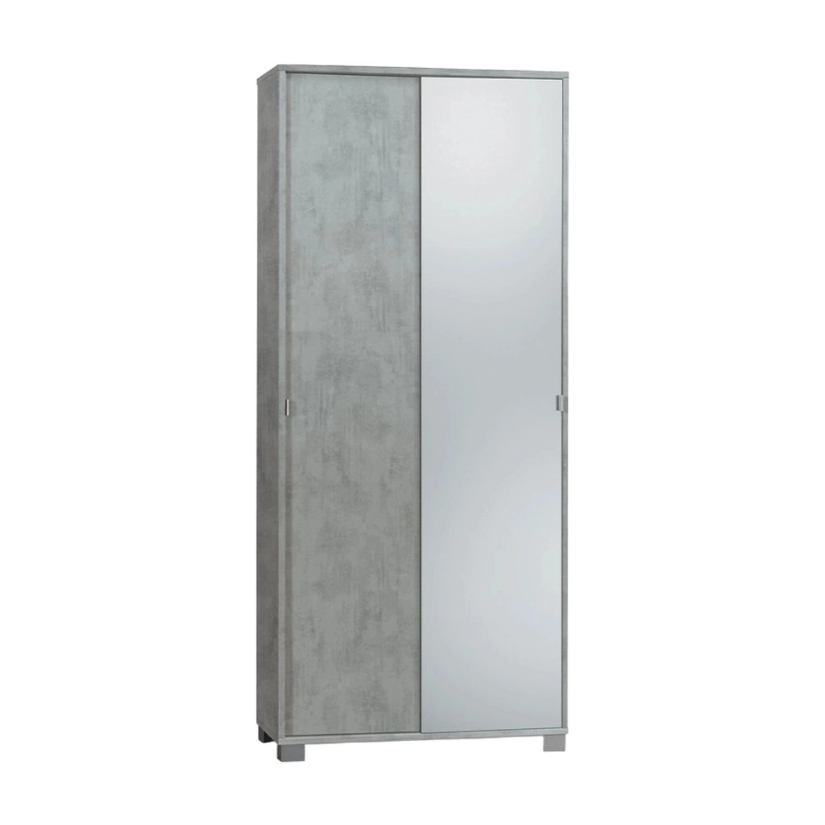 Livo Sarmog 2 Sliding Mirror Doors Storage Cabinet 8 Shelves — 4