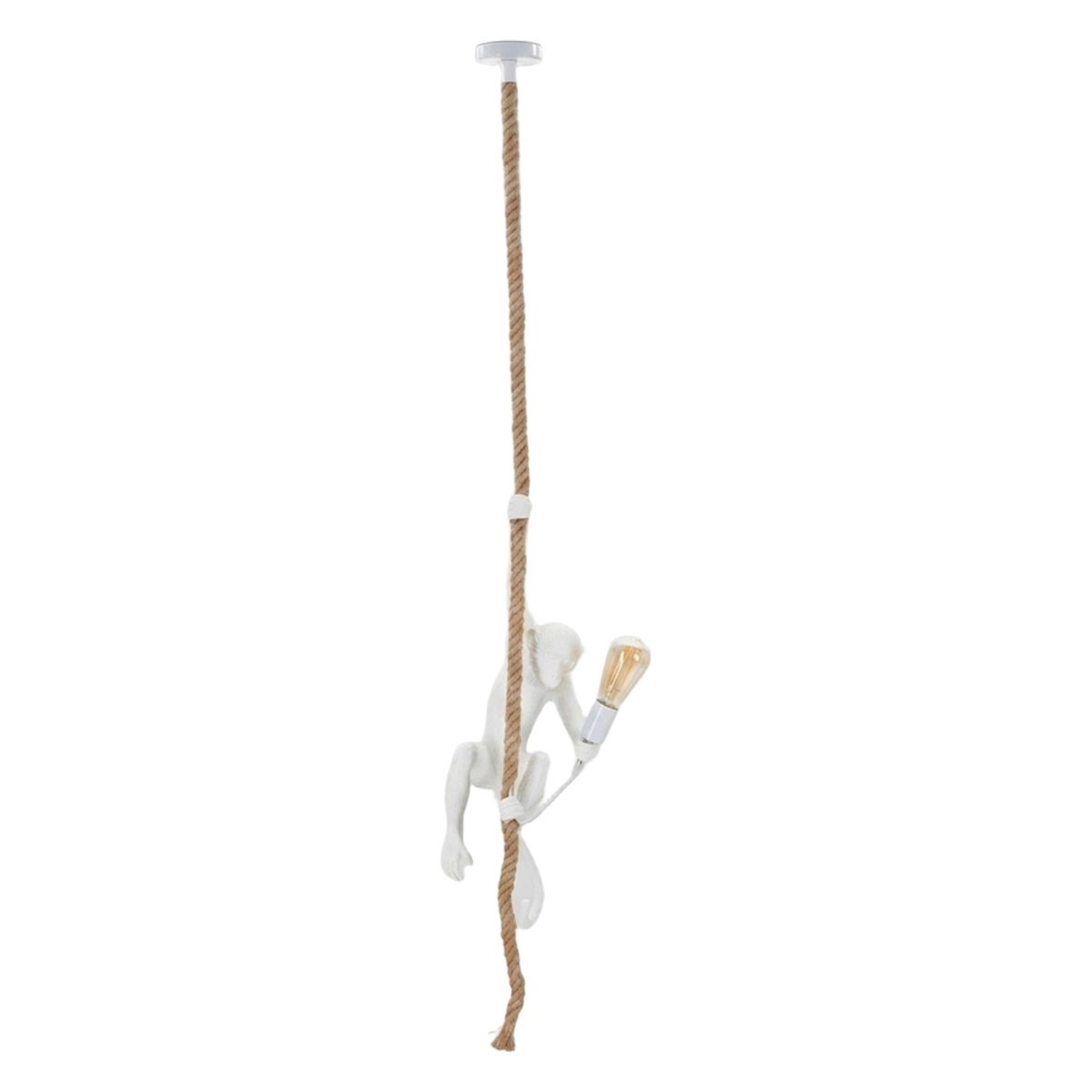 Mauro Ferretti Monkey Polyresin Pendant Light with Rope — 7