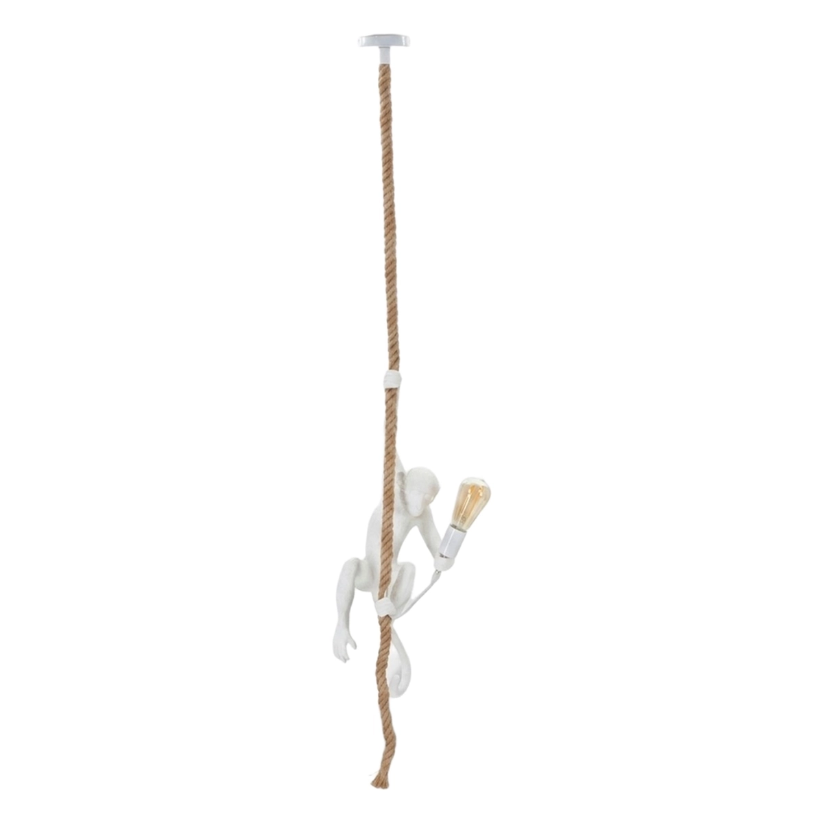Mauro Ferretti Monkey Polyresin Pendant Light with Rope — 1