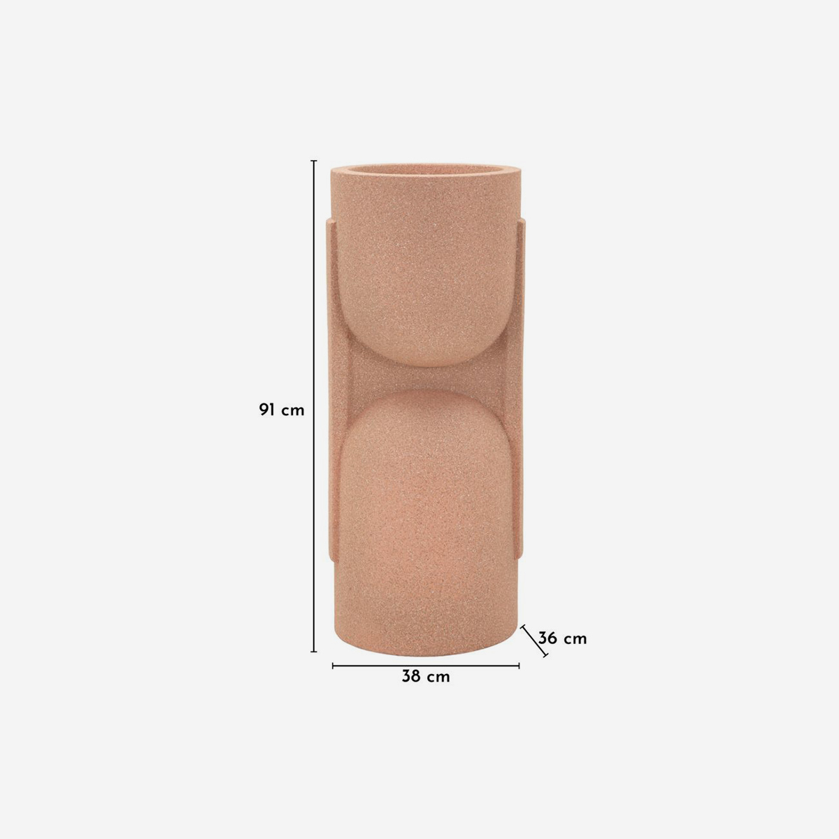 Modern Outdoor Polyresin Planter Nui 91 — 3