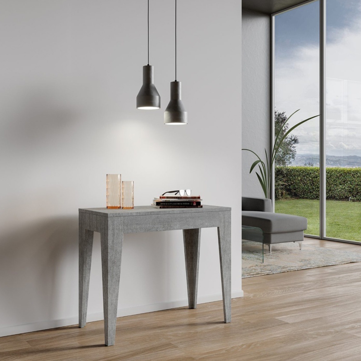 Extendable Console Table up to 10 Seats 90x42-198 cm Isotta Small — 3