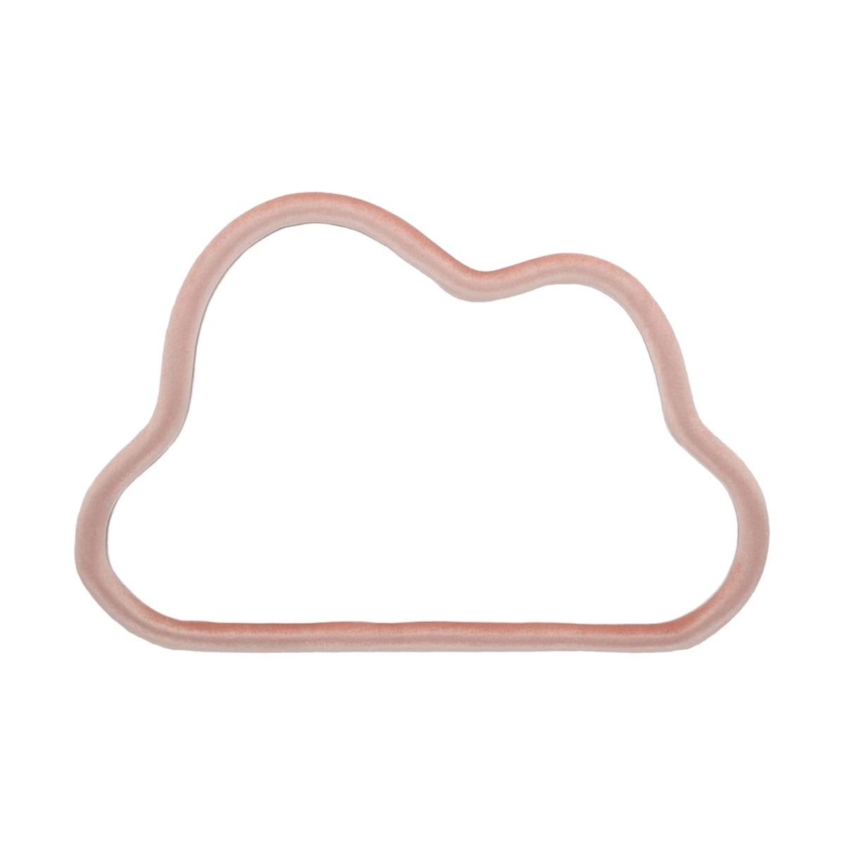 Cloud Cloud-Shaped Wall Mirror with Velvet Frame 90x60cm — 1