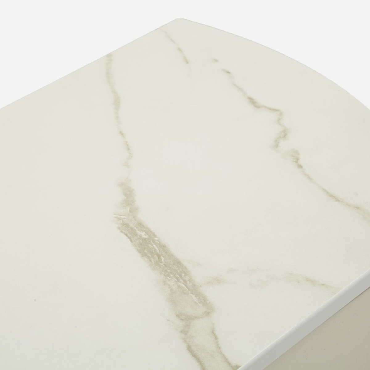 Sharon Console Table with Drawer and Marble Effect Top — 3