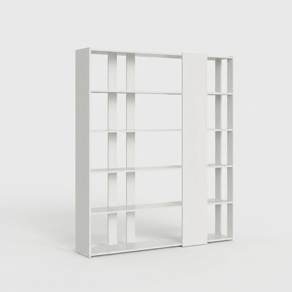 Double-sided 6-shelf bookcase Kato D for office and living room — 1