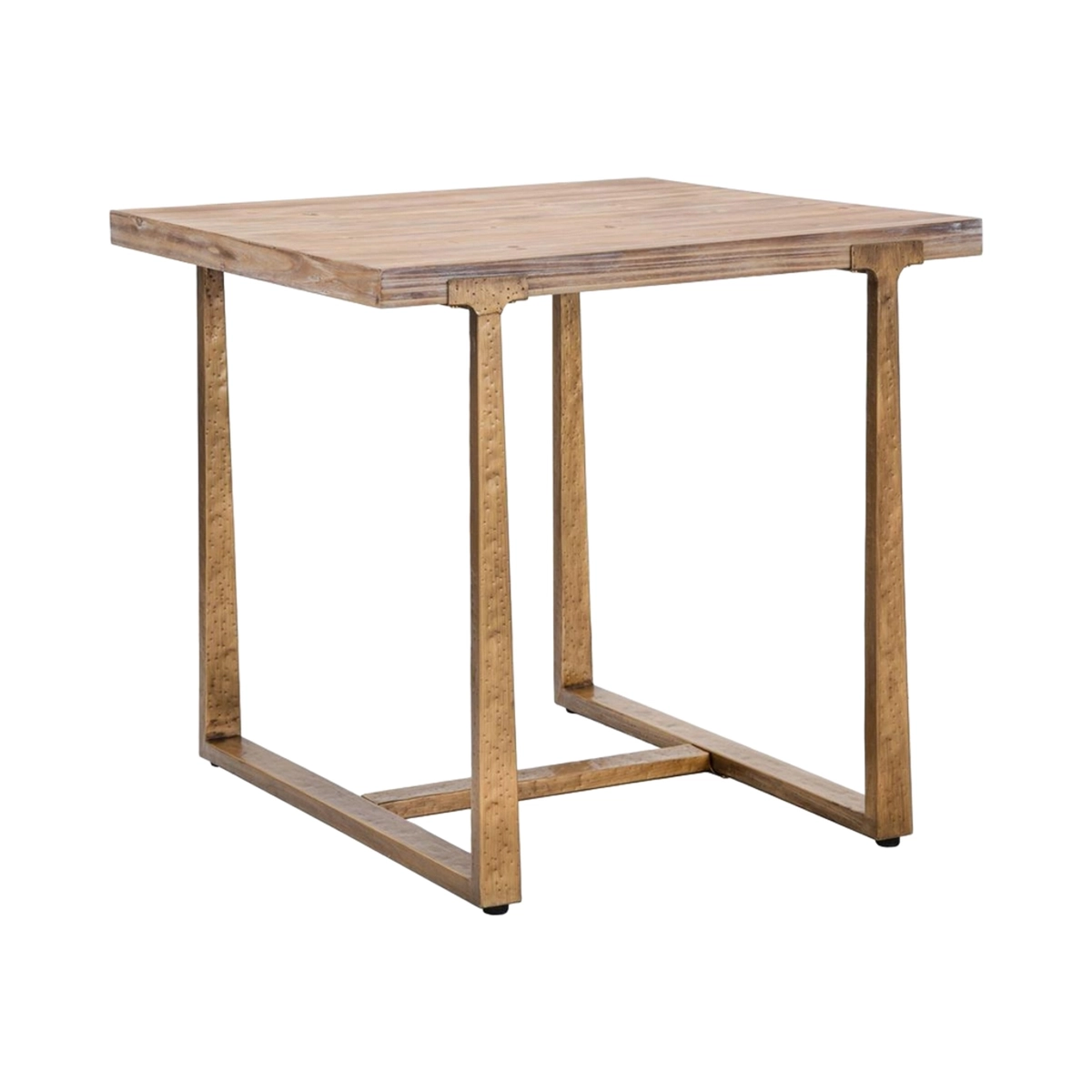 Square Dining Table 80x80 cm Industrial Style Ankara — 1