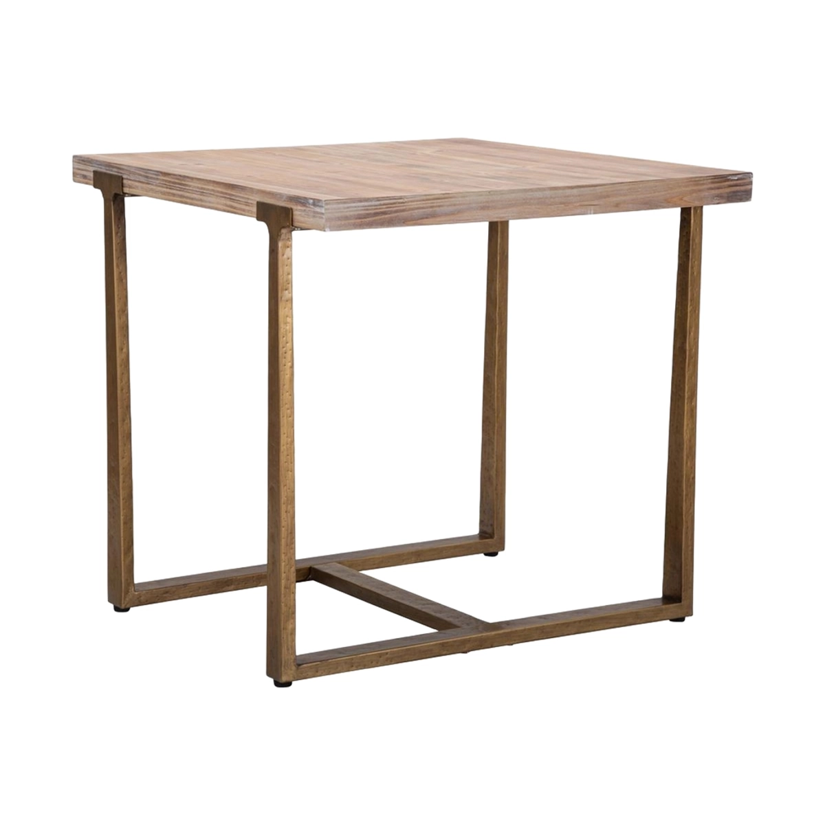 Square Dining Table 80x80 cm Industrial Style Ankara — 4