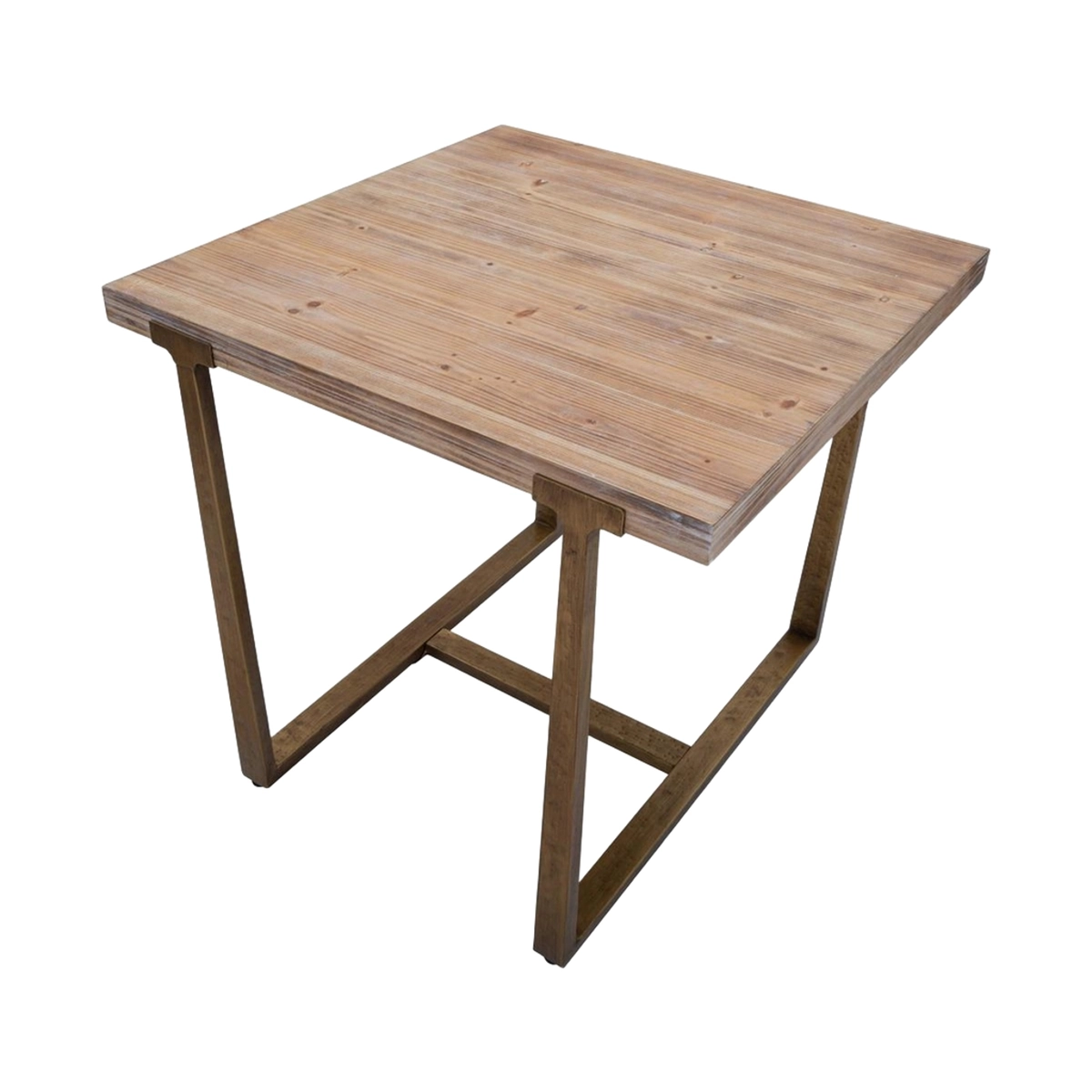 Square Dining Table 80x80 cm Industrial Style Ankara — 5